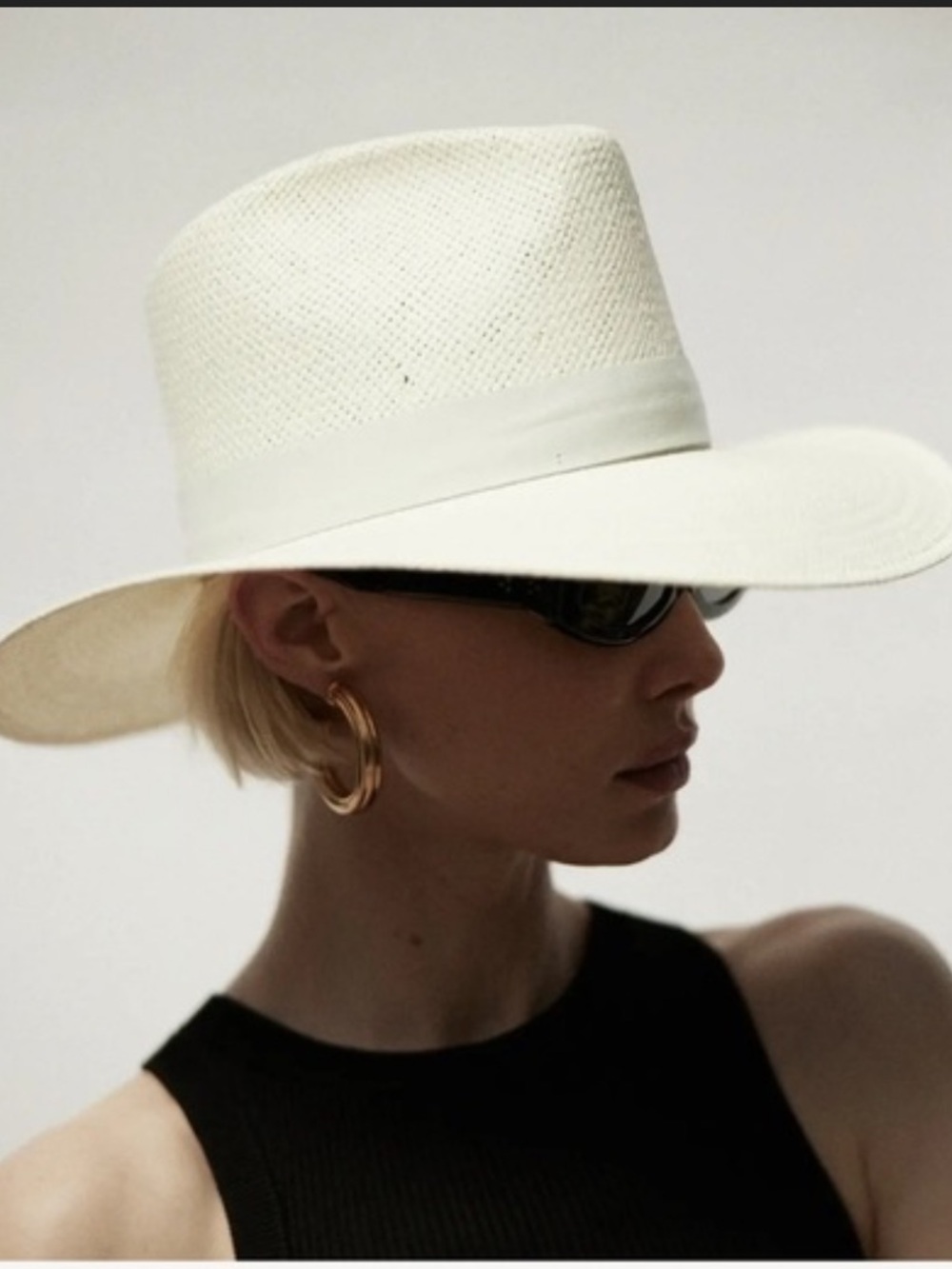 Janessa Leone Hamilton Hat, White M
